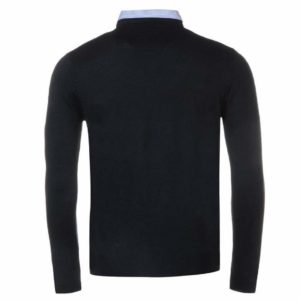 JERSEI DE PUNT EN V I COLL DE CAMISA FALSA